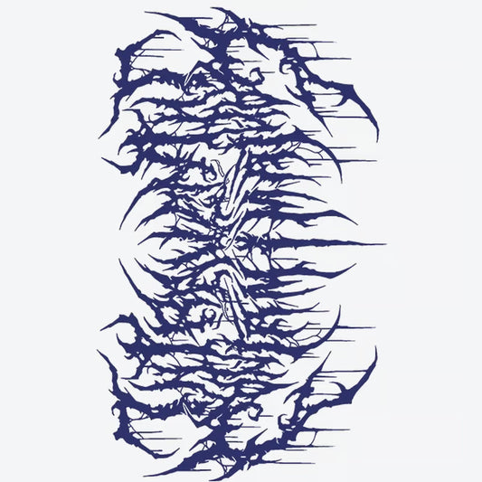 Abstract Wave Pattern Tattoo