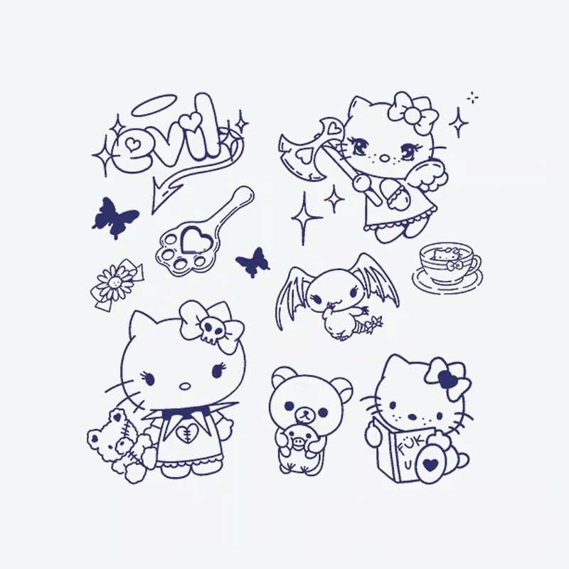 Hello Kitty Evil Tattoo