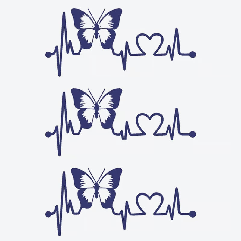 Butterfly Heartbeat Series Tattoo