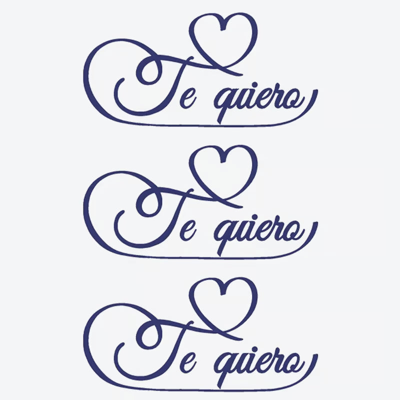 Te Quiero Heart Series Tattoo