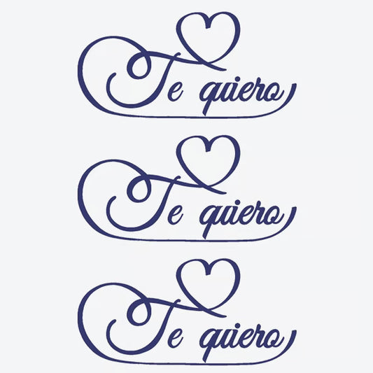 Te Quiero Heart Series Tattoo