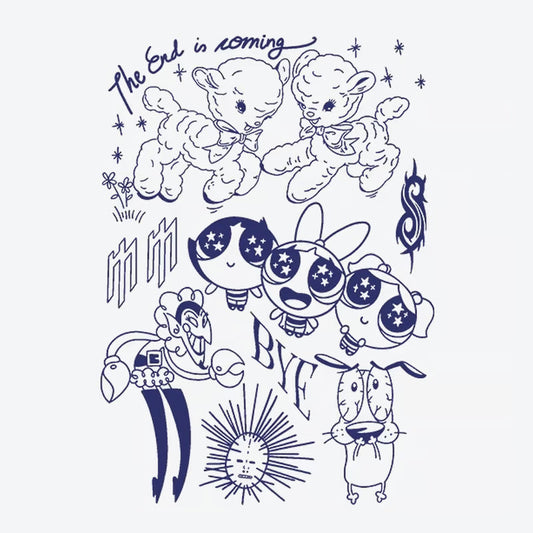 Lambs Cartoon Series Tattoo