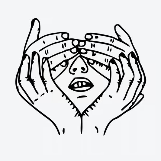 Hands Over Eyes Tattoo