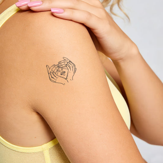 Hands Over Eyes Tattoo