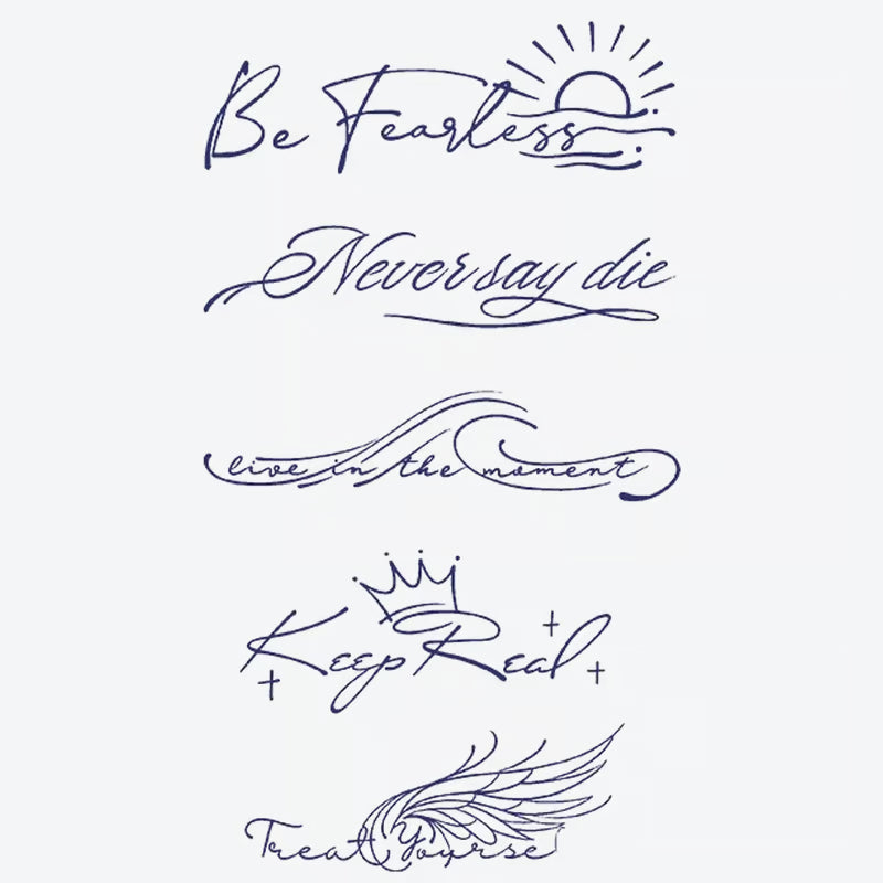 Inspirational Quotes Series Tattoo