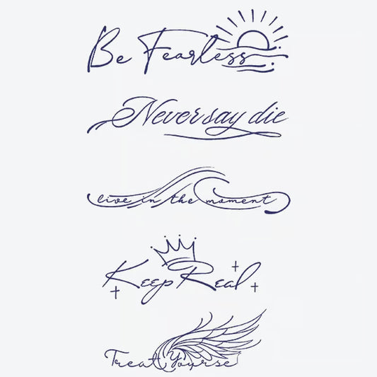Inspirational Quotes Series Tattoo