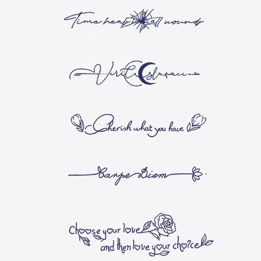 Inspirational Quotes Series Tattoo