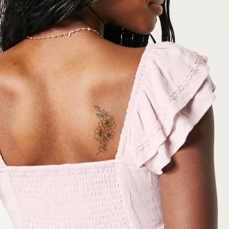 Floral Serenity Tattoo