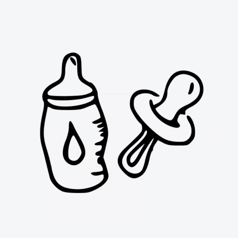 Baby Bottle And Pacifier Tattoo