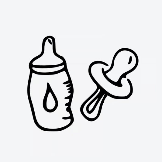 Baby Bottle And Pacifier Tattoo