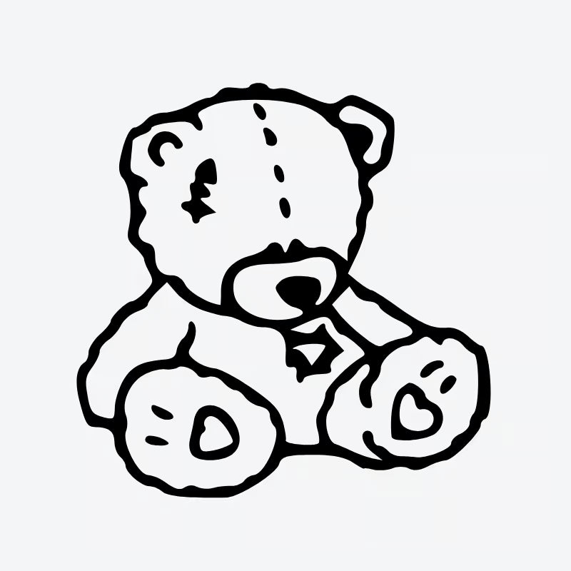 Stitched Teddy Bear Tattoo