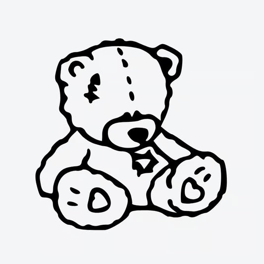 Stitched Teddy Bear Tattoo