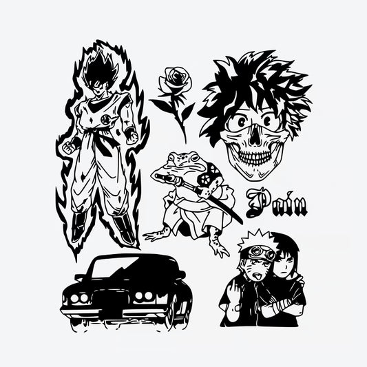 Anime Characters Series Tattoo