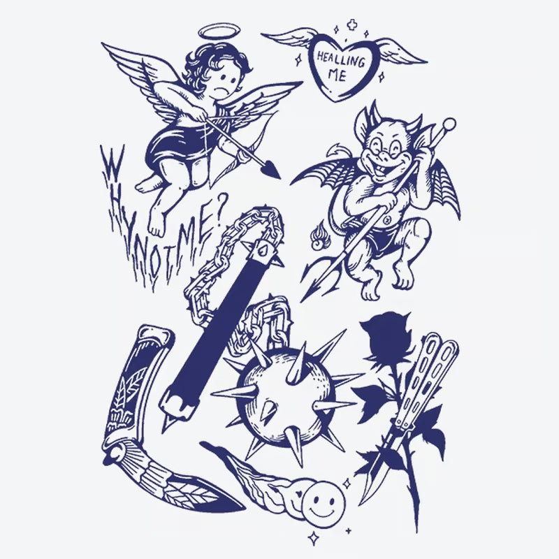 Cherub Demon Healing Tattoo