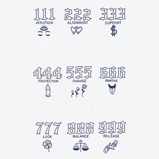 Number Symbolism Series Tattoo