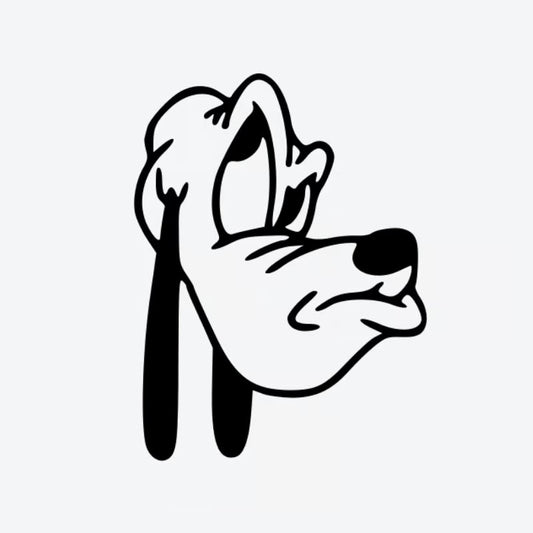 Playful Dog Face Tattoo