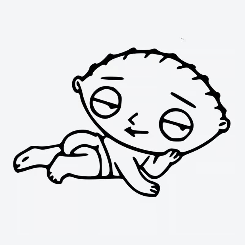 Clever Baby Character Tattoo