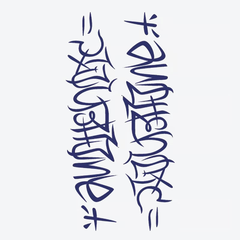 Abstract Graffiti Style Tattoo