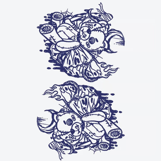 Teddy Bear Butterfly Tattoo