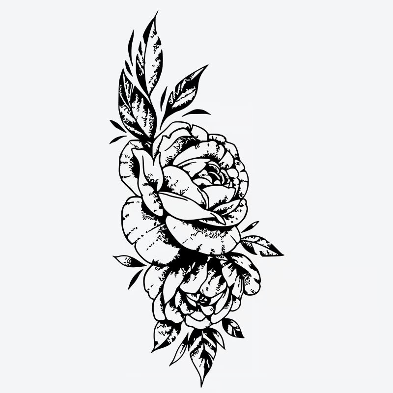 Floral Peony Series Tattoo