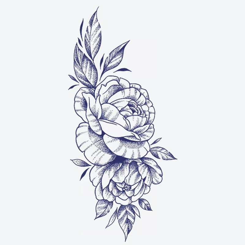 Floral Peony Series Tattoo