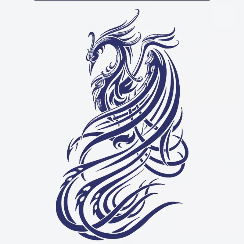 Ornate Phoenix Design Tattoo