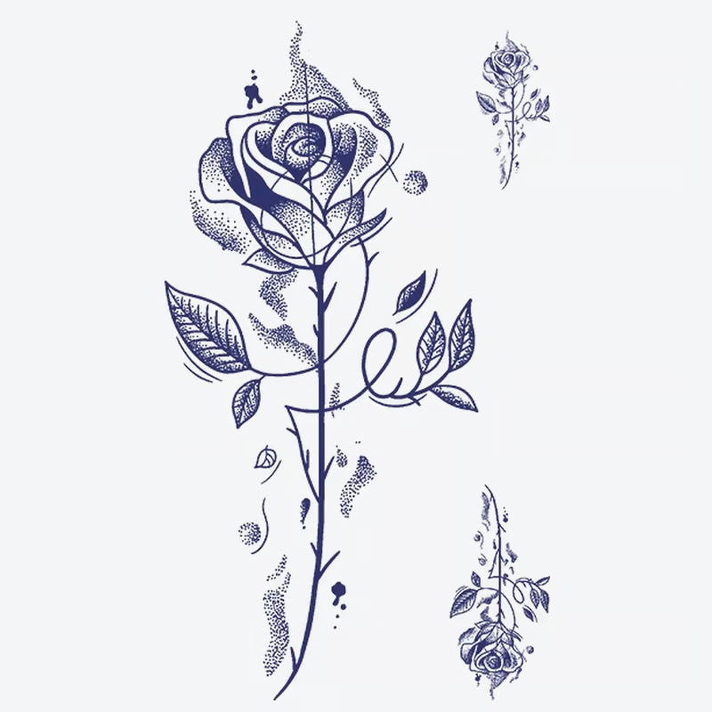 Elegant Rose Design Tattoo