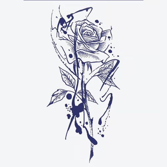 Abstract Rose Tattoo