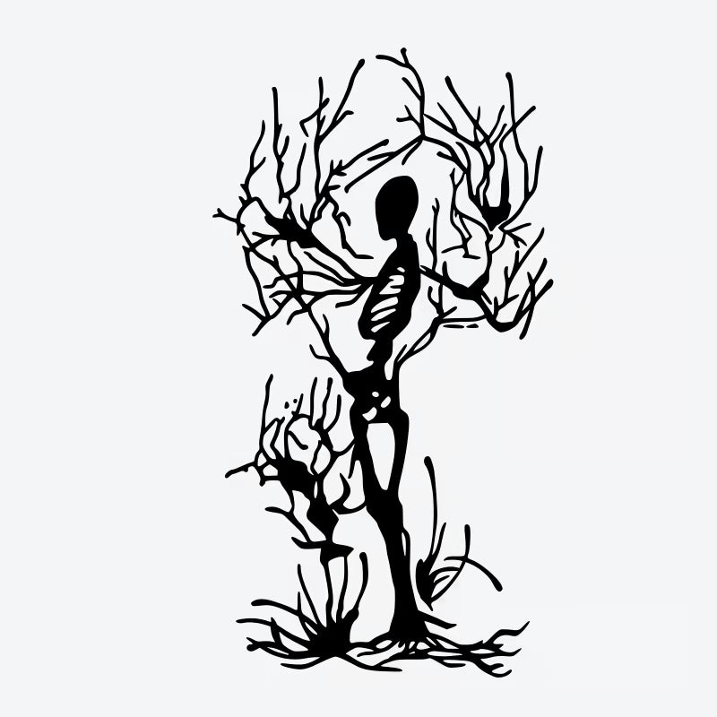 Skeleton Tree Tattoo