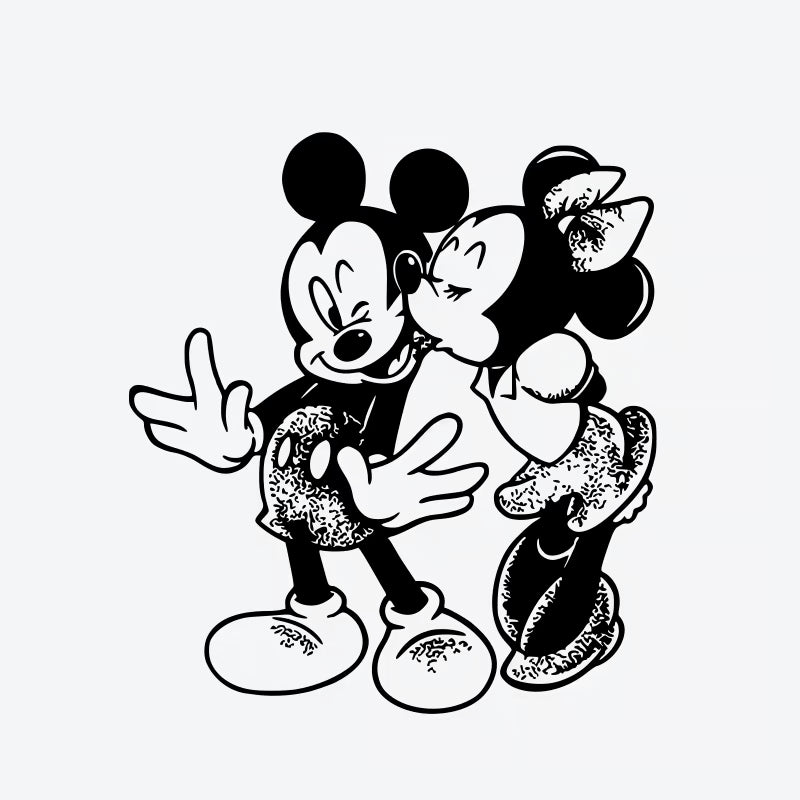 Mickey Minnie Kiss Tattoo