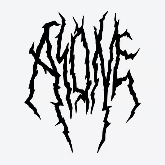 Alone Typography Tattoo