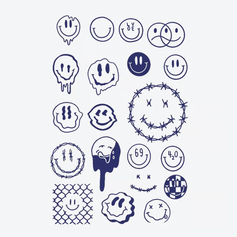 Smiley Face Series Tattoo