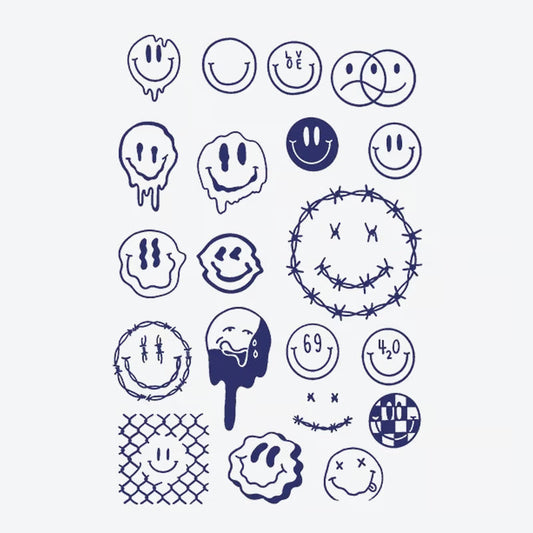 Smiley Face Series Tattoo
