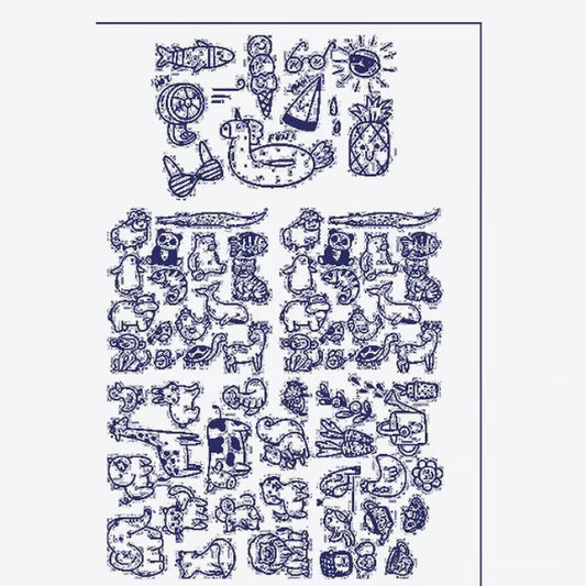 Animal Doodle Series Tattoo