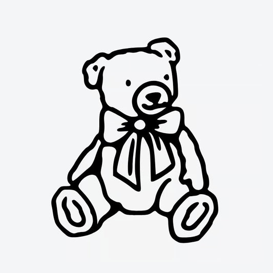 Teddy Bear With Bow Tattoo