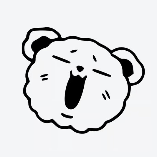 Happy Bear Face Tattoo