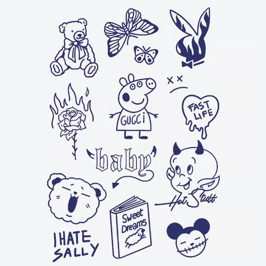 Whimsical Character Series Tattoo