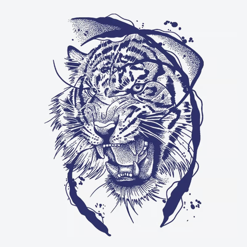 Fierce Tiger Head Tattoo