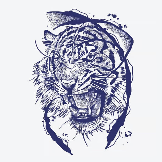 Fierce Tiger Head Tattoo