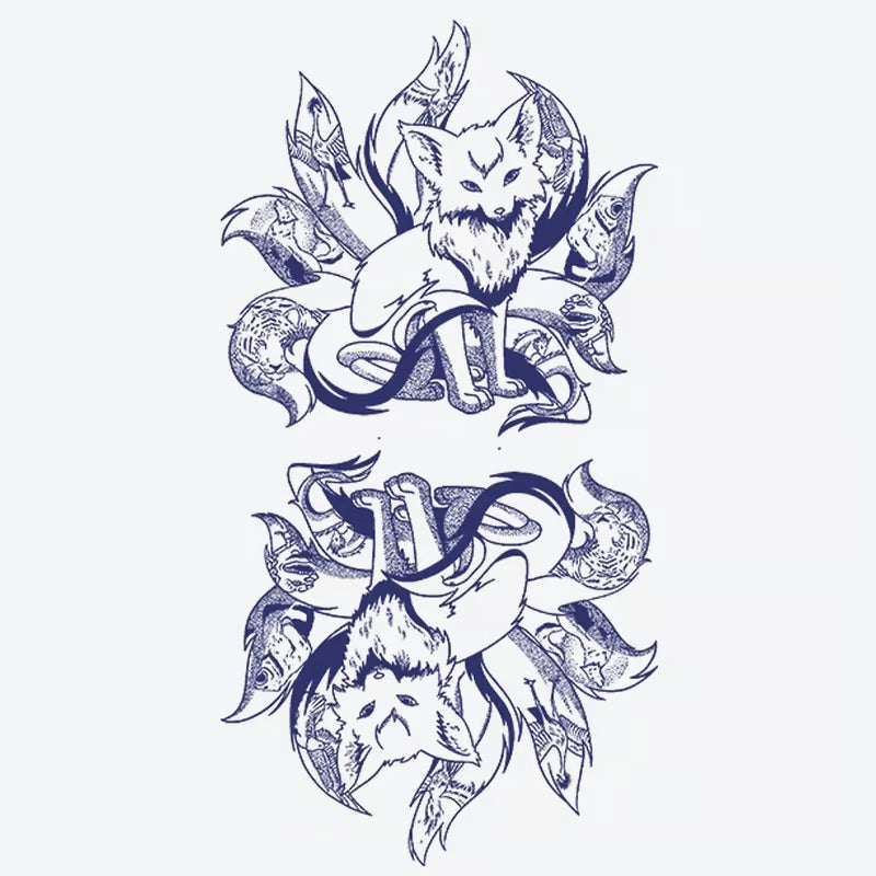 Fox Serpent Tattoo