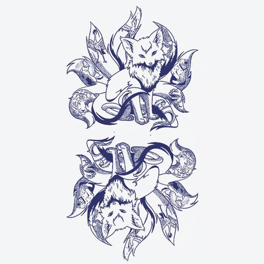 Fox Serpent Tattoo