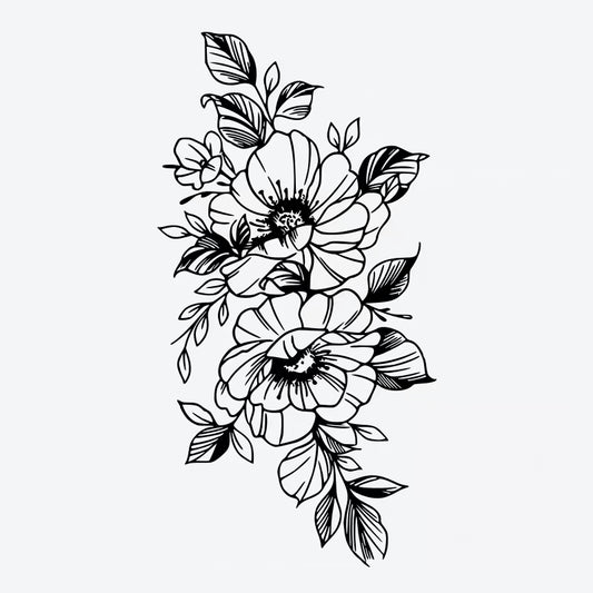 Floral Arrangement Tattoo