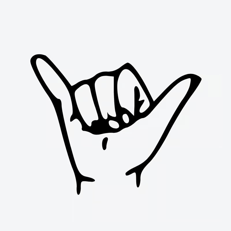 Shaka Hand Sign Tattoo