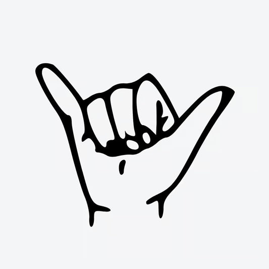 Shaka Hand Sign Tattoo