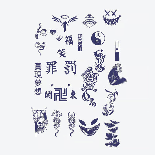 Tatouage symbolique de créature mythique