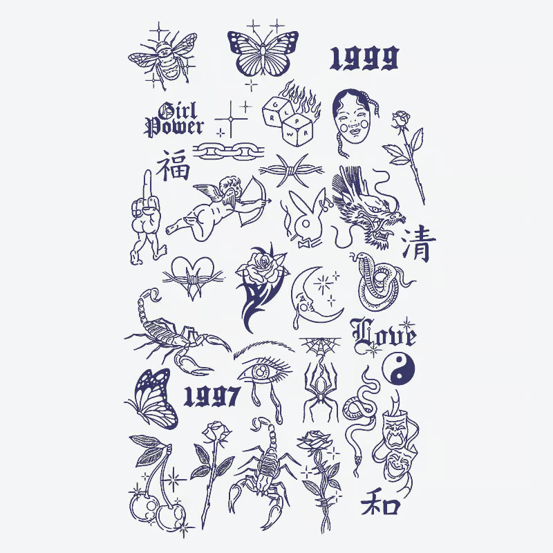 Mixed Symbol Series Tattoo