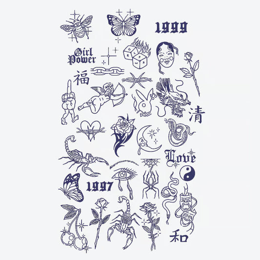 Tatouage à motifs mixtes