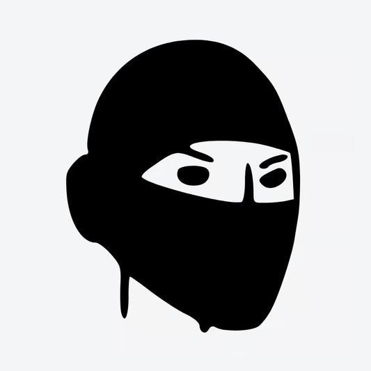 Ninja Mask Silhouette Tattoo