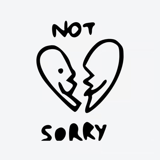 Not Sorry Heart Tattoo