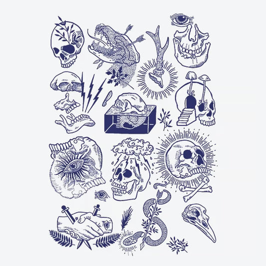 Skull Heart Snake Tattoo